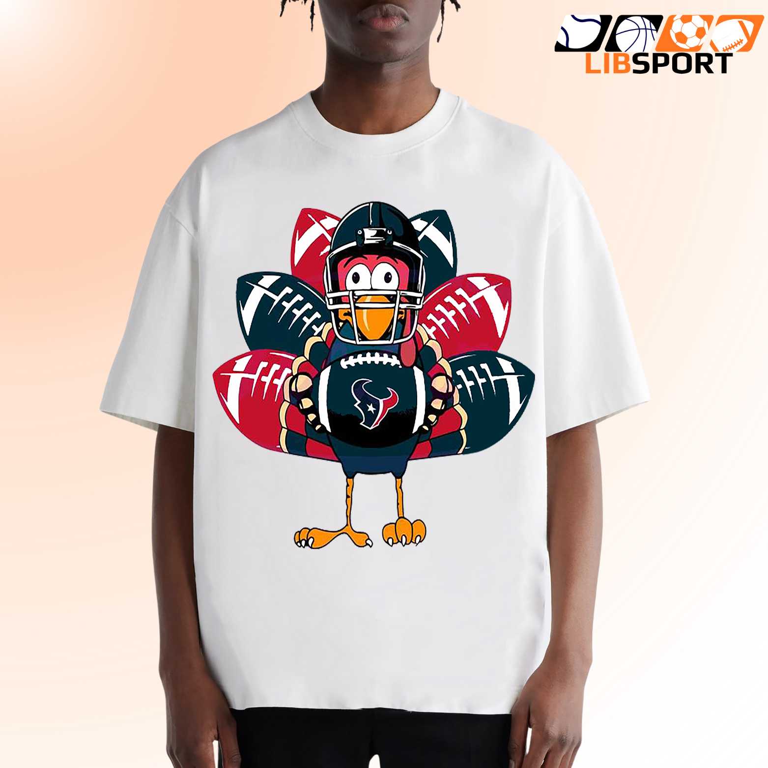 Houston Texans Thanksgiving T Shirt, Turkey Football Game Day Tee
